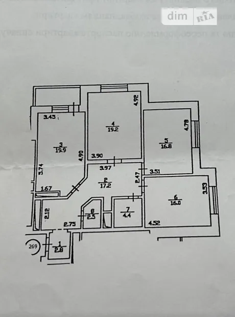 Квартира на вул. Драгоманова, 31Б в Києві, ID 249764, фото №14