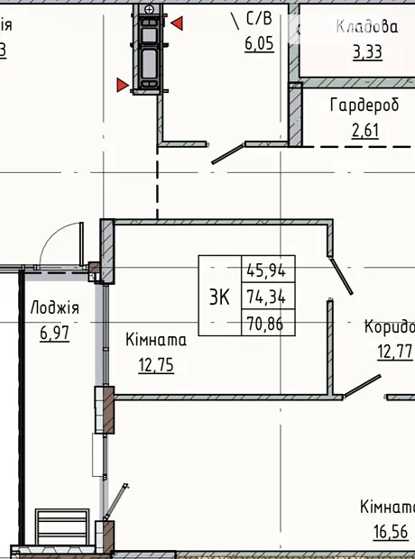 Квартира на вул. Левицького Романа в Івано-Франківську, ID 251564, фото №10