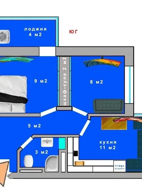 Квартира на вул. Євгена Чикаленка 95/1 в Одесі, ID 251310, фото №10