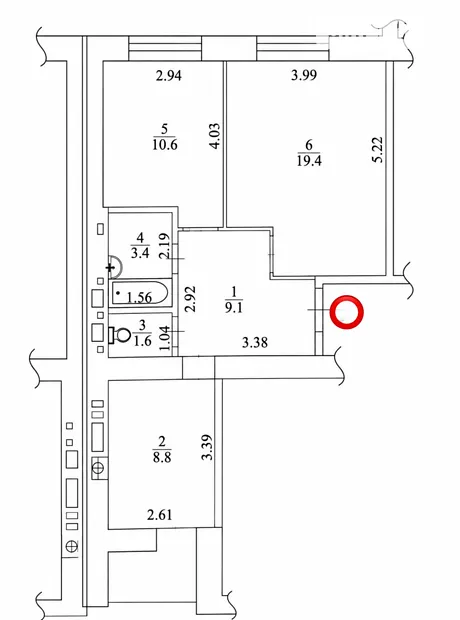 Квартира на вул. Івана Кожедуба в Києві, ID 251425, фото №1