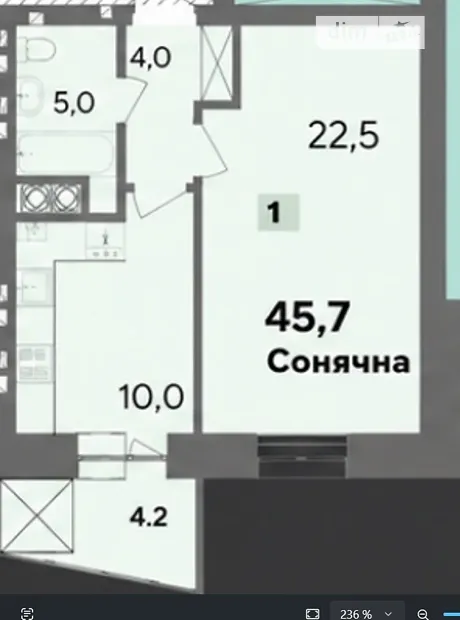 Квартира на пров. Панаса Мирного 9/1 в Хмельницькому, ID 251787, фото №1