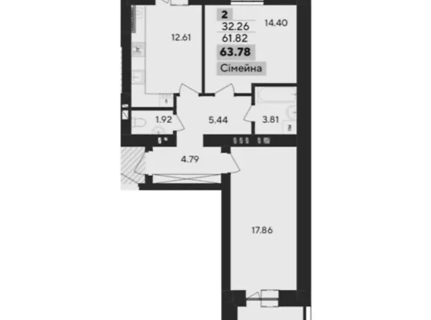 Квартира на пров. Панаса Мирного 9/1 в Хмельницькому, ID 251907, фото №1