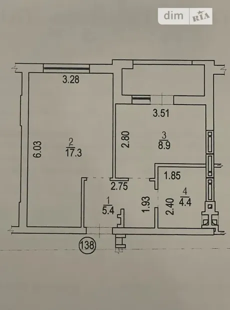 Квартира на вул. Олександрівська, 1 в Київ, ID 251906, фото №1