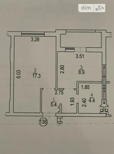 Квартира на вул. Олександрівська, 1 в Києві, ID 251906, фото №21