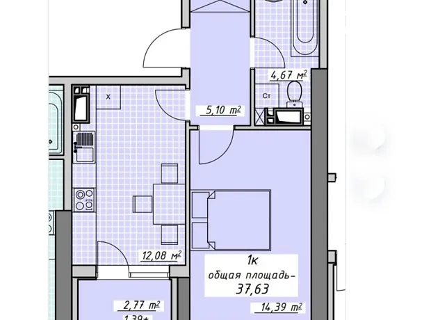Квартира на пров. Курортний, 2 в Одесі, ID 257207, фото №12