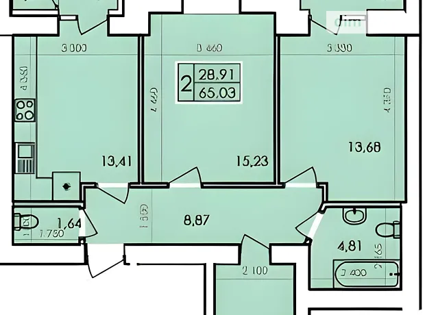 Квартира на вул. Героя України Дмитра Крамара 5/1Б в Хмельницькому, ID 261243, фото №7