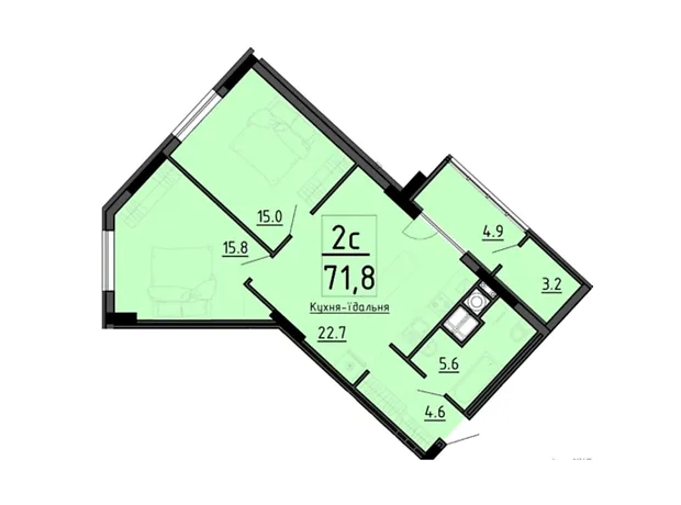 Квартира на вул. Генерала Мирона Тарнавського в Тернополі, ID 261626, фото №6