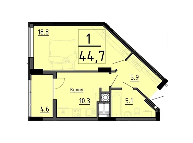 Квартира на вул. Генерала Мирона Тарнавського в Тернополі, ID 261812, фото №6