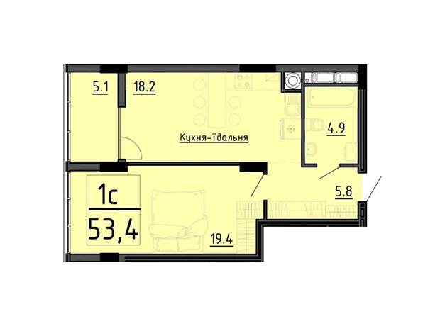Квартира на вул. Генерала Мирона Тарнавського в Тернополі, ID 261951, фото №6