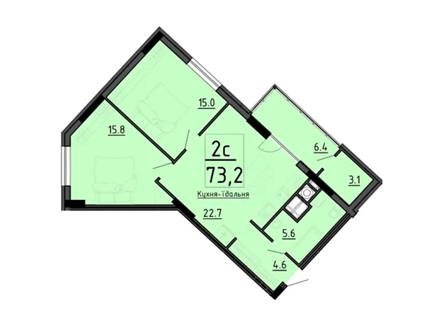 Квартира на вул. Генерала Мирона Тарнавського в Тернополі, ID 261596, фото №6