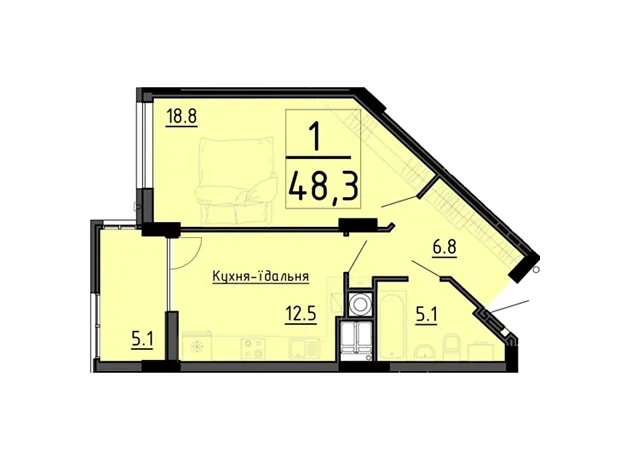 Квартира на вул. Генерала Мирона Тарнавського в Тернополі, ID 261621, фото №6
