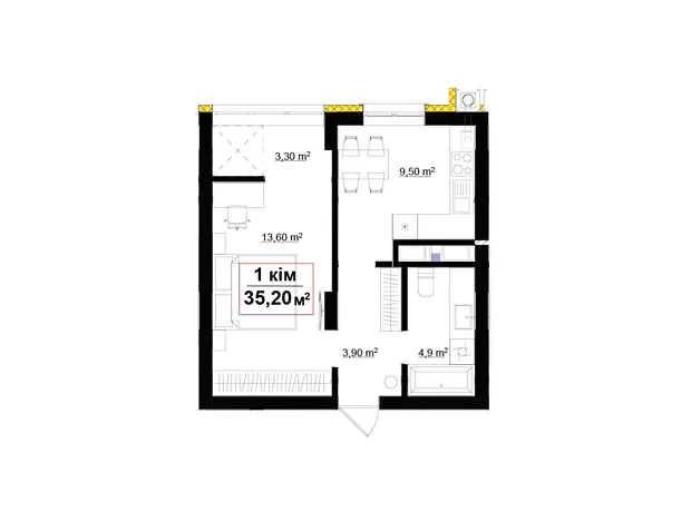 Квартира на вул. Отця Блавацького, 8 в Івано-Франківську, ID 262824, фото №6