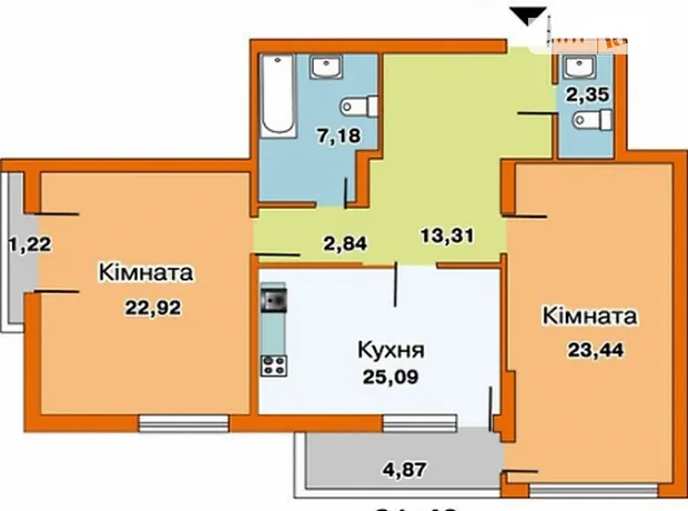 Квартира на просп. Воскресенський, 10А в Києві, ID 270626, фото №6