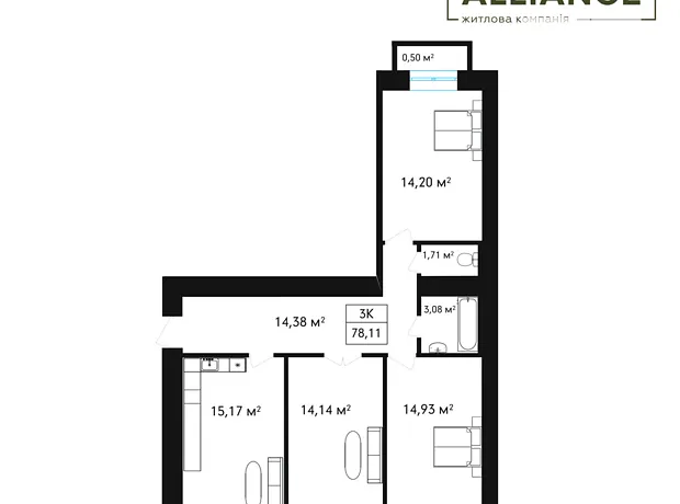 Квартира на вул. Урожайна, 7А в Івано-Франківську, ID 263802, фото №4
