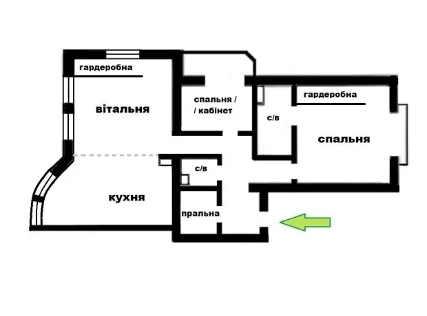 Квартира на вул. Протасів Яр, 8 в Києві, ID 264030, фото №21