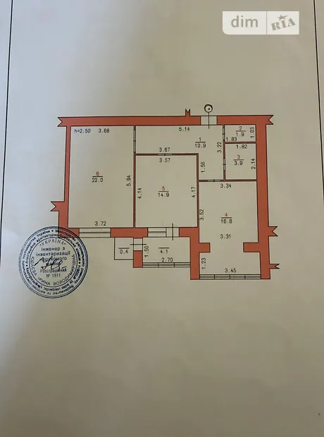 Квартира на вул. Плоска, 21 в Хмельницькому, ID 264281, фото №16