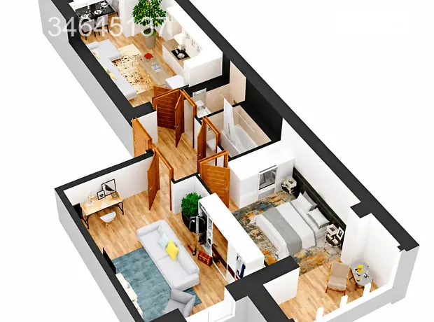 Квартира на вул. Івана Кожедуба, 3 в Києві, ID 264830, фото №24