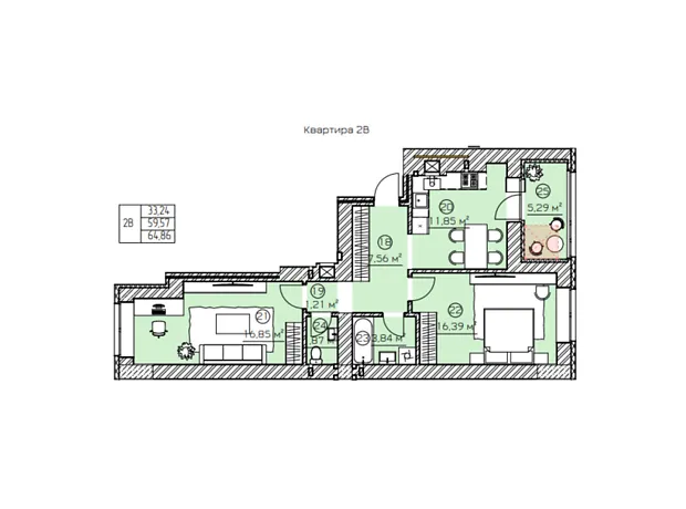 Квартира на вул. Замкова, 34А в Рівному, ID 264743, фото №6