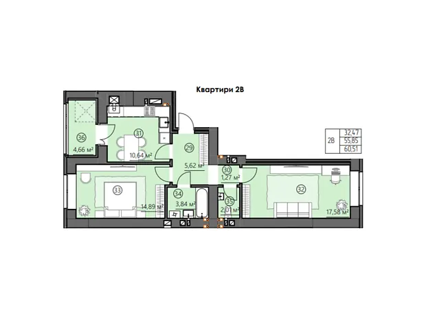 Квартира на вул. Замкова, 34А в Рівному, ID 264379, фото №6
