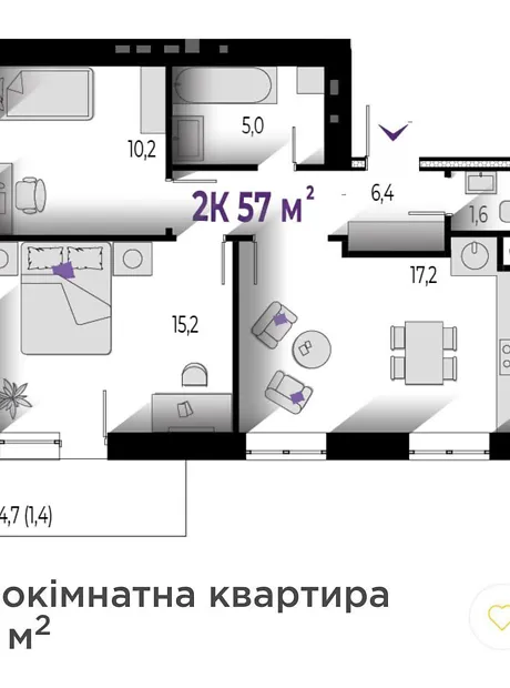 Квартира на вул. Тараса Шевченка, 7 в Івано-Франківську, ID 310472, фото №8