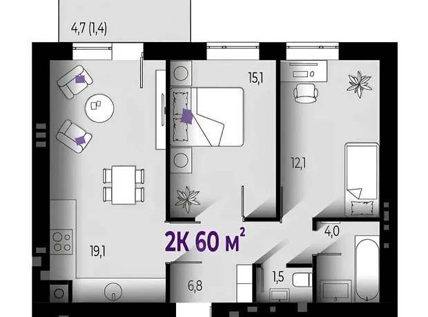 Квартира на вул. Тараса Шевченка, 7 в Івано-Франківську, ID 310471, фото №9