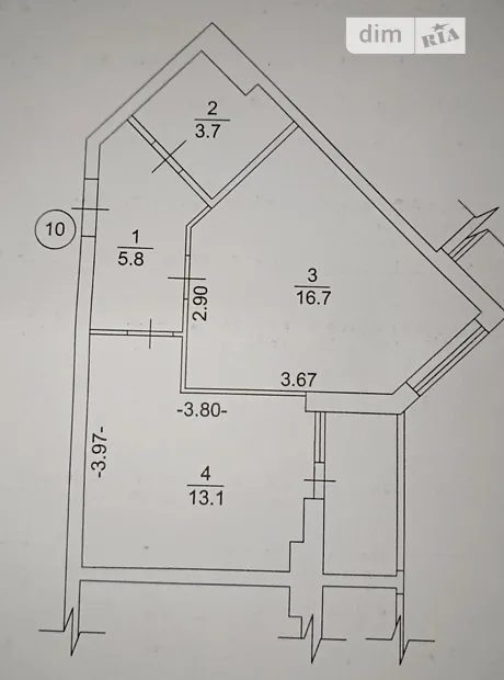 Квартира на вул. Ольги Кобилянської в Києві, ID 275883, фото №6
