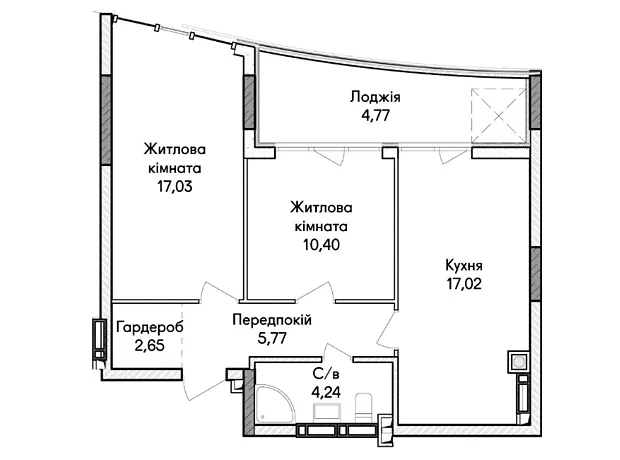 Квартира на вул. Ольги Кобилянської 1В/40 в Києві, ID 275875, фото №13