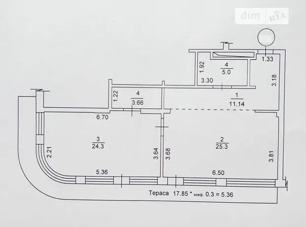 Квартира на вул. Михайла Бойчука, 19А в Києві, ID 277690, фото №32