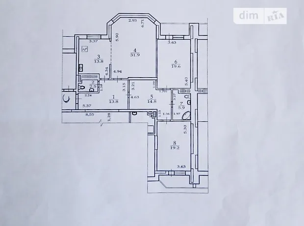 Квартира на вул. Микільсько-Слобідська, 1А в Києві, ID 280468, фото №13