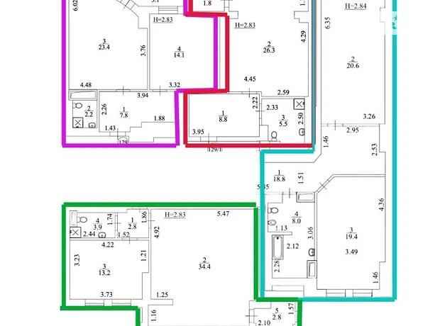 Квартира на бул. Миколи Міхновського 14-16 в Києві, ID 281555, фото №6