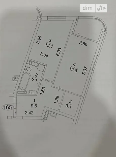 Квартира на наб. Дніпровська, 17К в Києві, ID 281553, фото №2