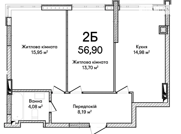 Квартира на вул. Ольги Кобилянської в Києві, ID 282388, фото №1