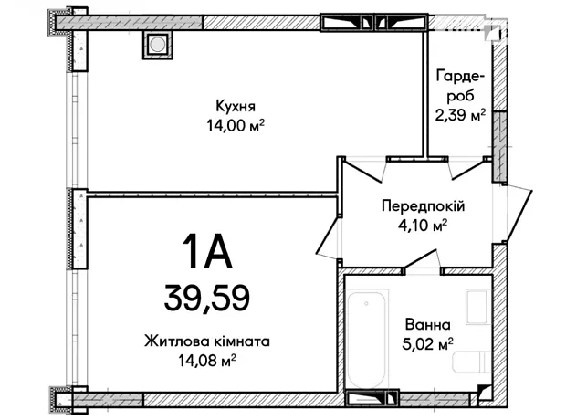 Квартира на вул. Ольги Кобилянської в Києві, ID 282447, фото №2