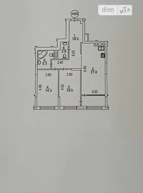 Квартира на вул. Всеволода Змієнка, 19 в Києві, ID 282341, фото №23