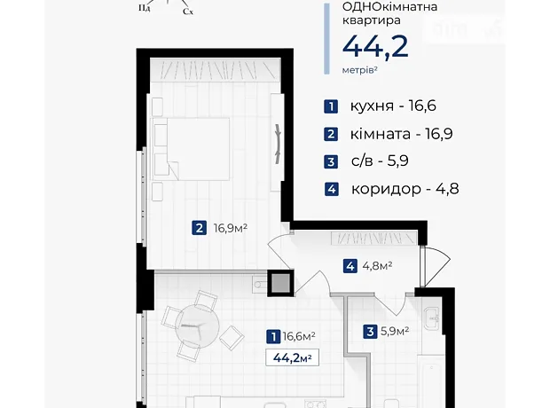 Квартира на вул. Галицька в Івано-Франківську, ID 282592, фото №6