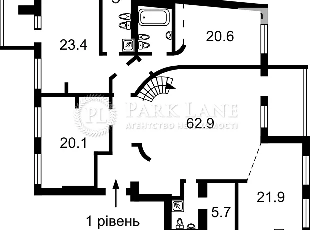 Квартира на вул. Велика Житомирська, 20 в Києві, ID 282672, фото №20