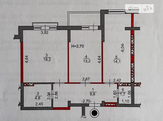 Квартира на вул. Метрологічна, 7А в Києві, ID 286108, фото №26