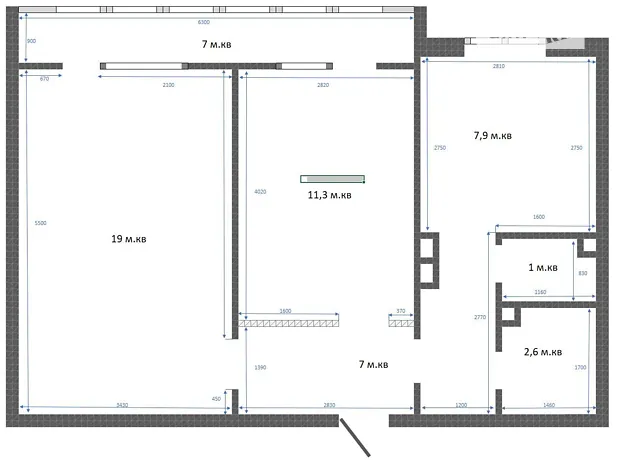 Квартира на вул. Остафія Дашкевича, 4 в Києві, ID 286395, фото №21