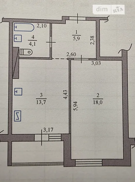 Квартира на вул. Симоненка, 111 в Києві, ID 310958, фото №14
