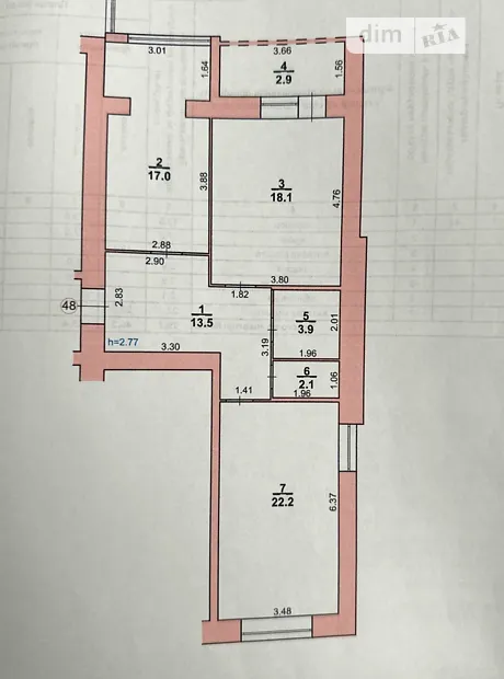 Квартира на вул. Лісогринівецька, 32А в Хмельницькому, ID 287833, фото №3