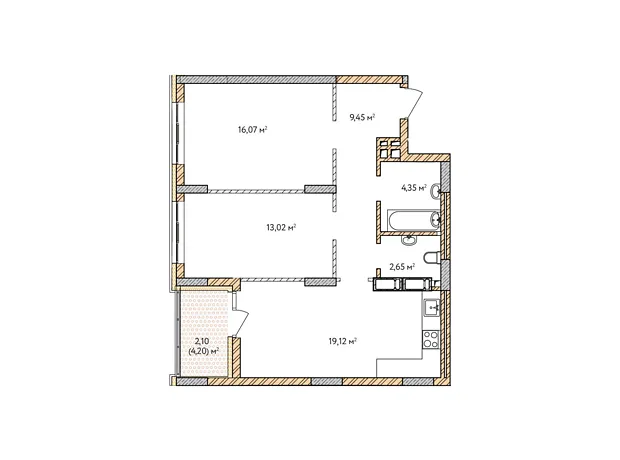 Квартира на вул. Симоненка, 32 в Києві, ID 310955, фото №5