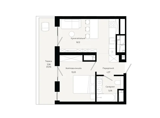Квартира на вул. Героїв Крут в Львові, ID 310527, фото №6