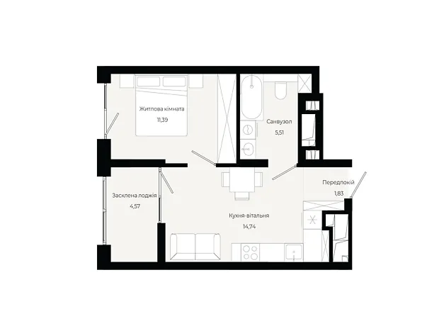 Квартира на вул. Героїв Крут в Львові, ID 310587, фото №6