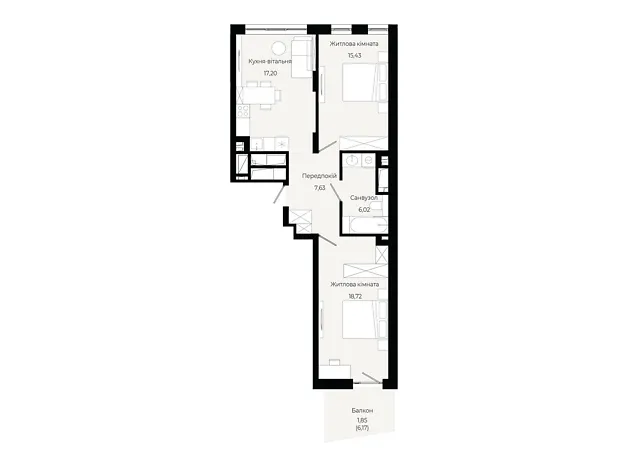 Квартира на вул. Героїв Крут в Львові, ID 310585, фото №6