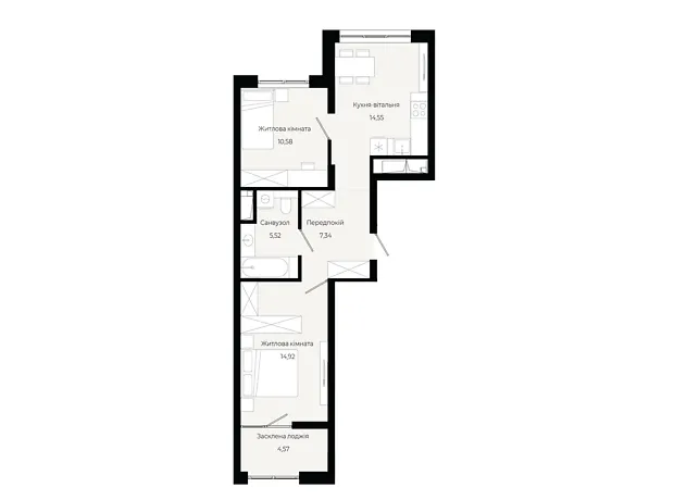Квартира на вул. Героїв Крут в Львові, ID 310606, фото №6