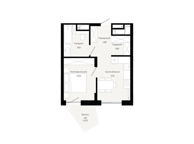 Квартира на вул. Героїв Крут в Львові, ID 310509, фото №6