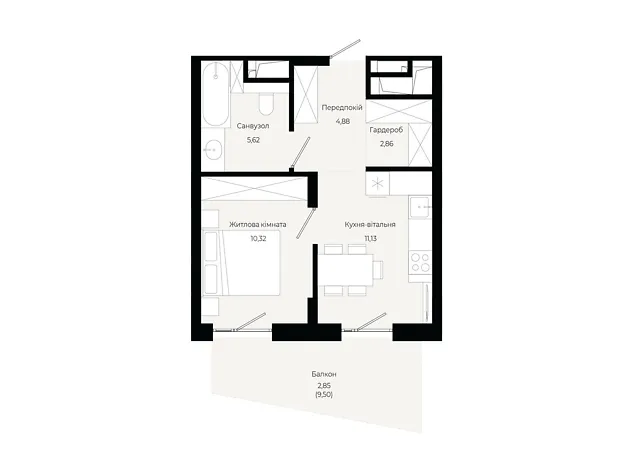 Квартира на вул. Героїв Крут в Львові, ID 310510, фото №6