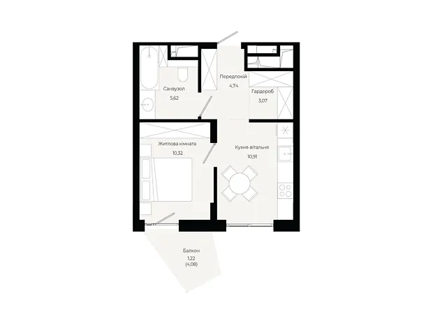 Квартира на вул. Героїв Крут в Львові, ID 310516, фото №6