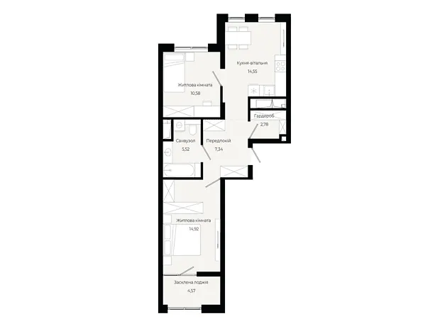 Квартира на вул. Героїв Крут в Львові, ID 310518, фото №6