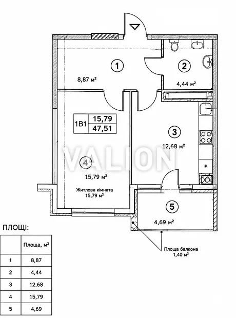 Квартира на бульв. Приозерний, 4 в Києві, ID 311137, фото №10